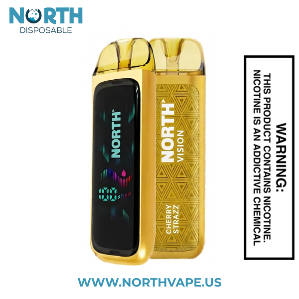 Cherry Strazz North Vision 15K Puffs Disposable Vape