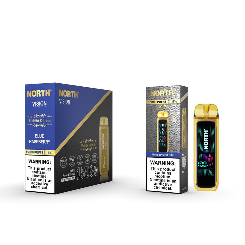 Blue Raspberry North Vision Habibi Edition 15K Disposable Vape