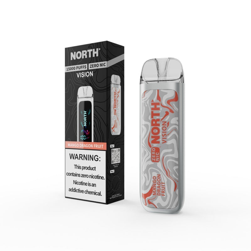 Mango Dragon Fruit North Vision Zero Nicotine 15k Disposable Vape