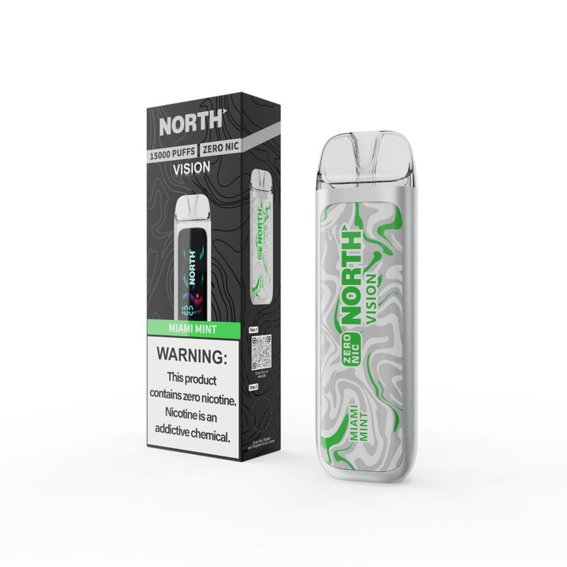 Miami Mint North Vision Zero Nicotine 15k Disposable Vape