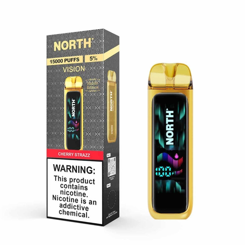 Cherry Strazz North Vision 15K Puffs Disposable Vape