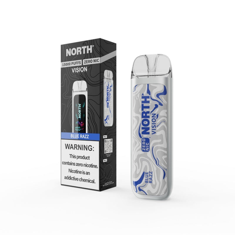 Blue Razz North Vision Zero Nicotine 15k Disposable Vape