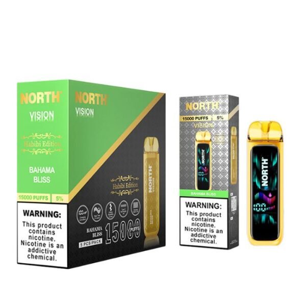 BAHAMA BLISS NORTH VISION HABIBI EDITION 5% DISPOSABLE (75ML) 15K PUFFS