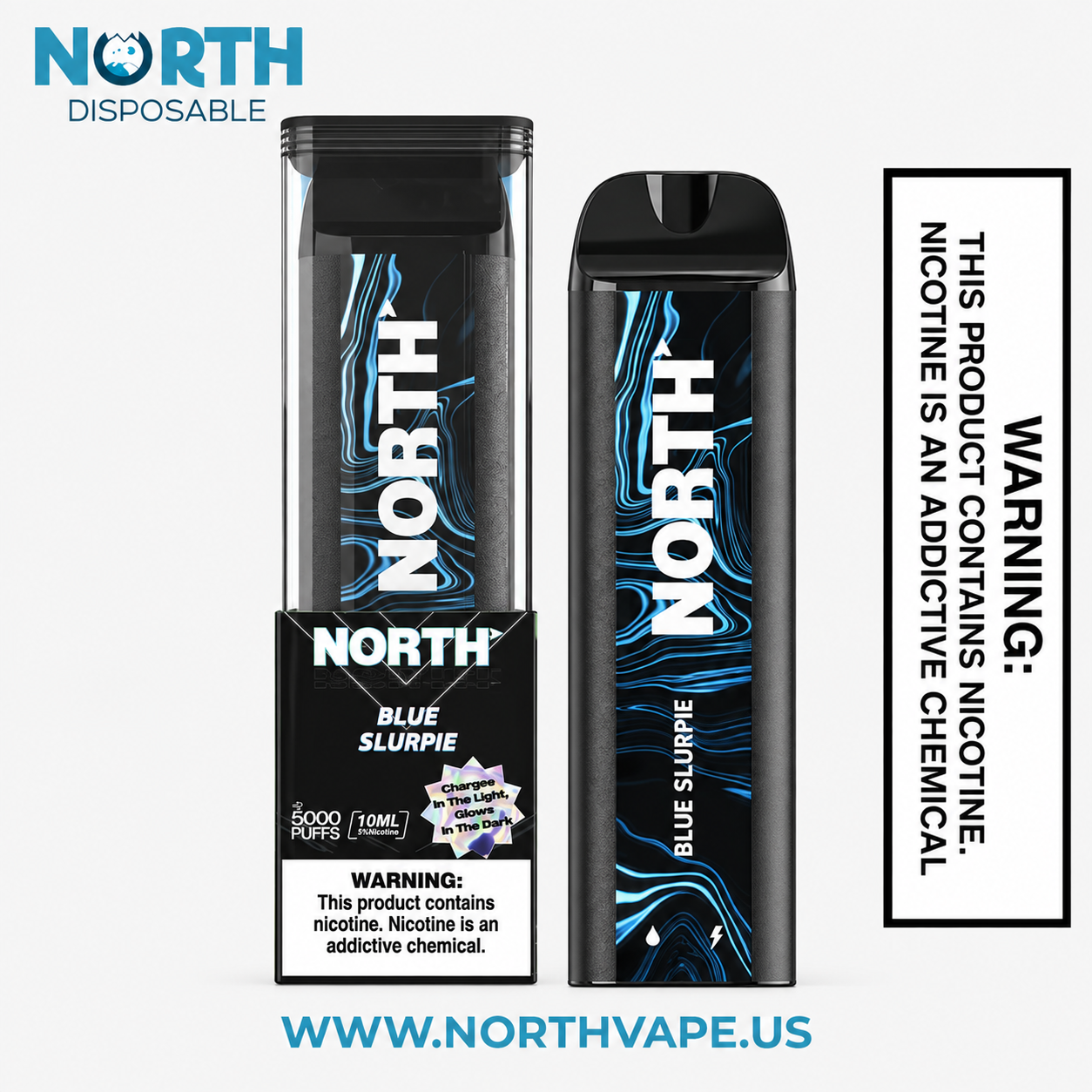 Blue Slurpie North 5000 Puffs Disposable Vape 1 Blue Slurpie North 5000 Puffs Disposable Vape