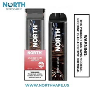 Bubble Gum Freeze North 5000 Puffs Disposable Vape