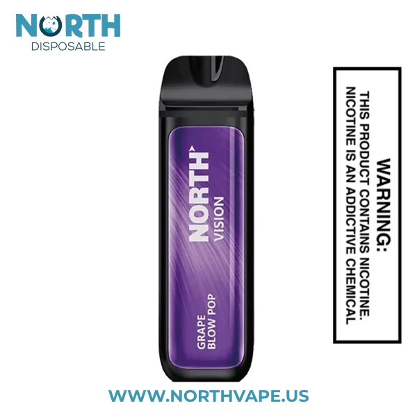 Grape Blow Pop North Vision 15K Puffs Disposable Vape 1 Grape Blow Pop North Vision 15K Puffs Disposable Vape