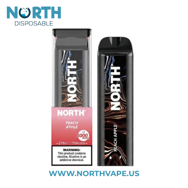 Peach Apple North 5000 Puffs Disposable Vape 2 Peach Apple North 5000 Puffs Disposable Vape