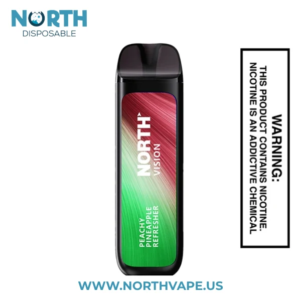 Peachy Pineapple Refresher North Vision 15K Puffs Disposable Vape 1 Peachy Pineapple Refresher North Vision 15K Puffs Disposable Vape