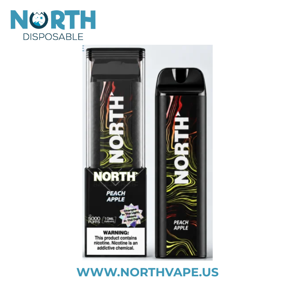 Peach Apple North 5000 Puffs Disposable Vape - Night Edition 2 Peach Apple North 5000 Puffs Disposable Vape - Night Edition