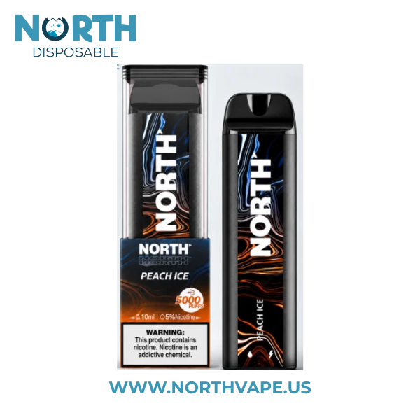 Peach Ice North 5000 Puffs Disposable Vape -10mL 2 Peach Ice North 5000 Puffs Disposable Vape -10mL