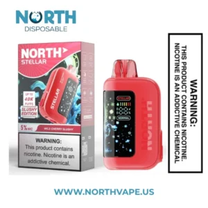WildCherrySlushyNorthStellar40kSlushyEditionDisposableVape 5 Nic
